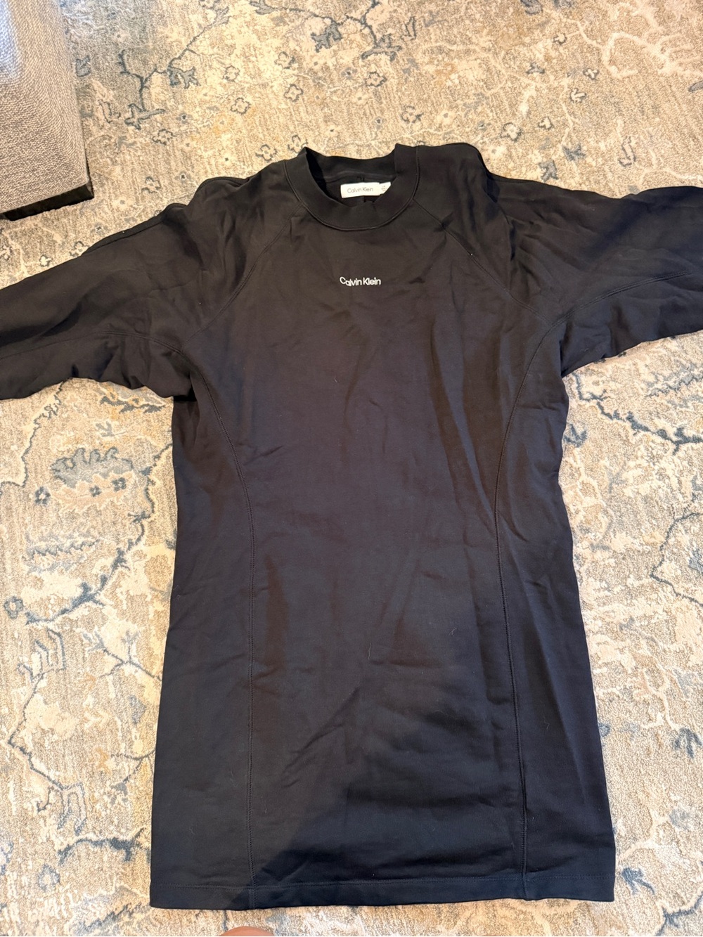 Calvin Klein women’s Black Crewneck Short-Sleeve dress